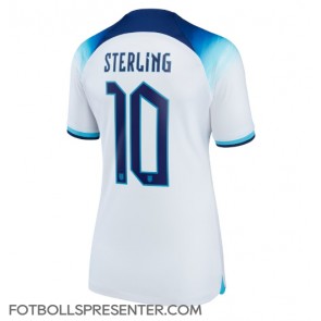 England Raheem Sterling #10 Hemma Matchtröja Dam VM 2022 Kortärmad